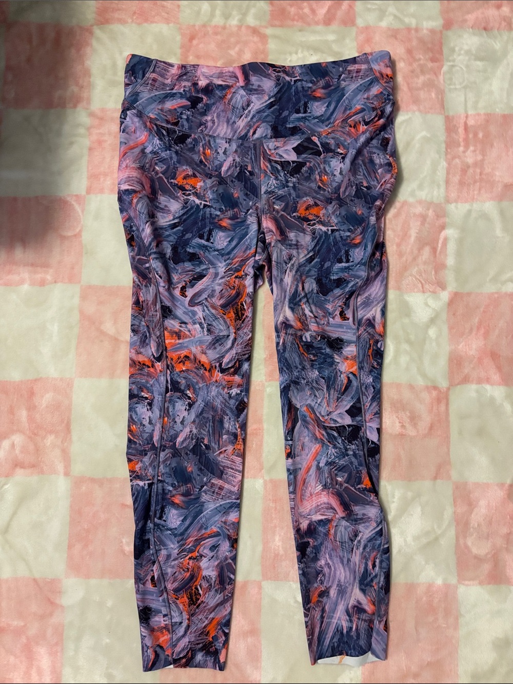 lululemon athletica Purple & Pink Abstract Print Leggings